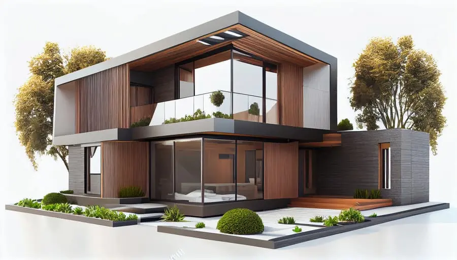 عکس دیجیتال طراحی خانه مدرن