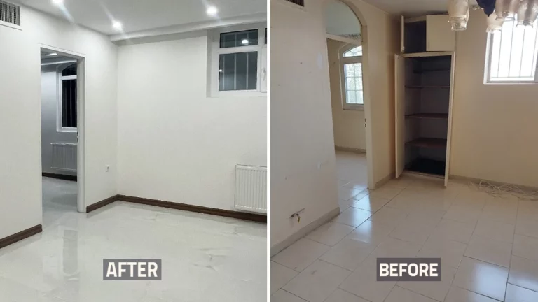 عکس قبل و بعد اتاق خواب خانه بازسازی شده