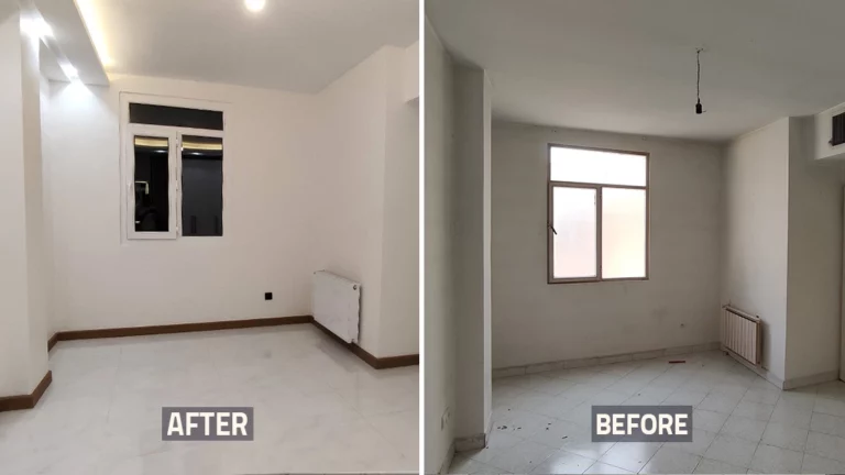 عکس قبل و بعد اتاق خواب خانه بازسازی شده