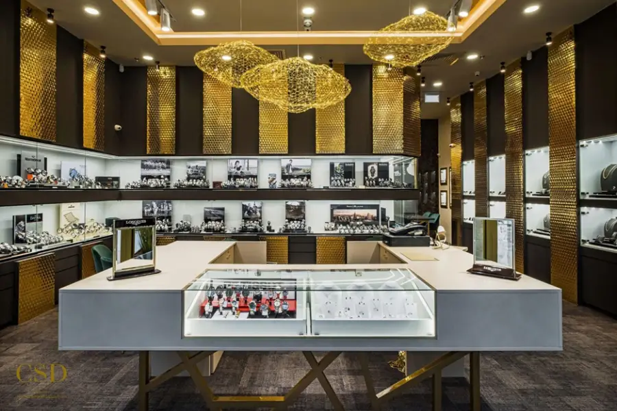 روانشناسی فضا در دکوراسیون طلا فروشی