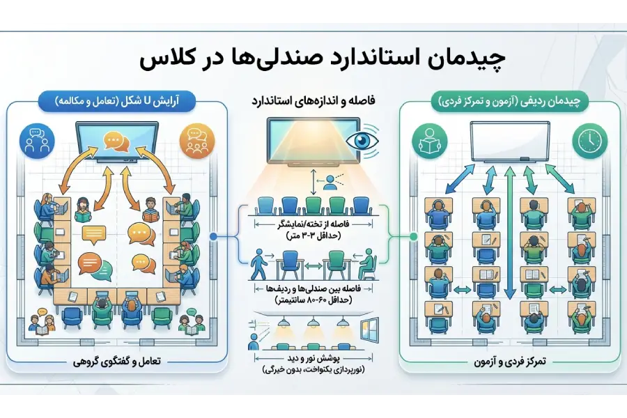 استانداردهای طراحی کلاسهای درس در آموزشگاه زبان