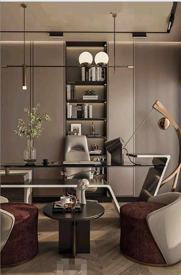 طراحی دفتر وکالت مدرن با فضای انتظار رسمی و صمیمی